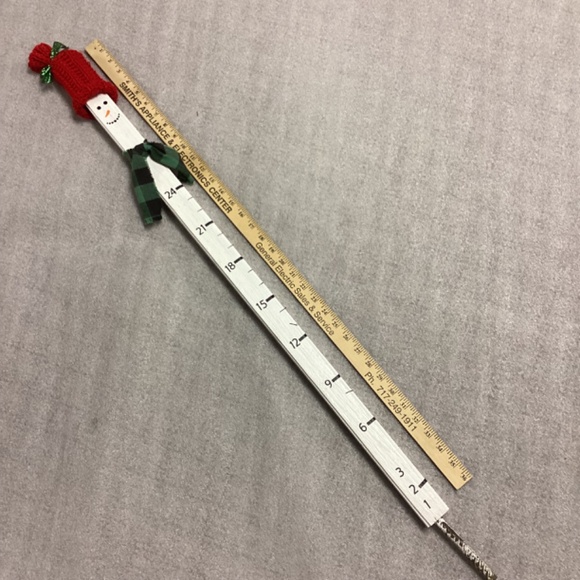 Festive Snowman Snow Measuring Stick Yard Decor * NEW - Picture 5 of 7